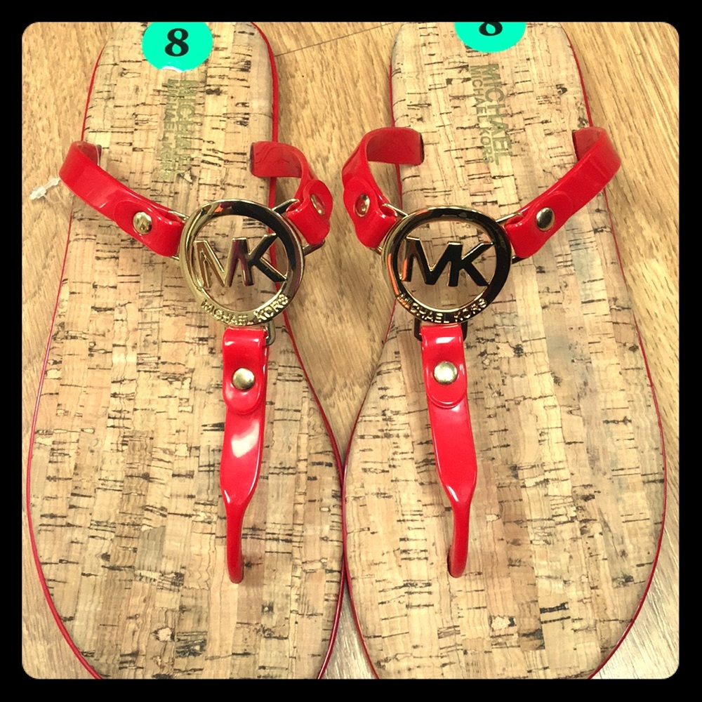 Michael Kors Sandals Flip Flops size 8